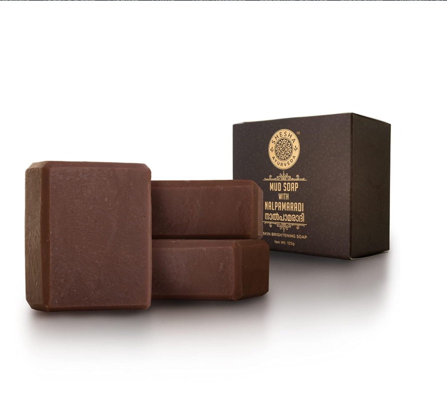 SHESHA AYURVEDA MUD SOAP | Magic Soap for Removing Tan | Skin Brightening Soap Bar | Deep De-Tan | 125G (Pack Of 3) - Image 3